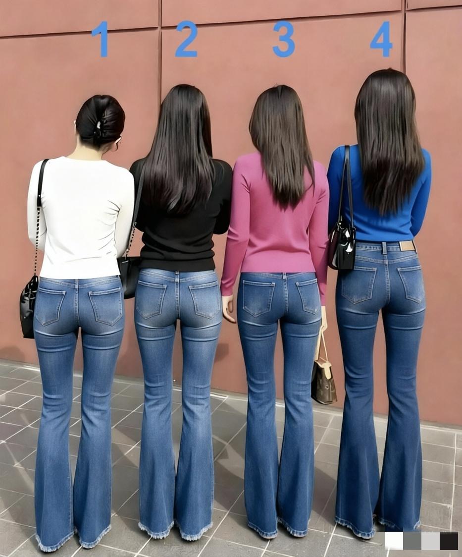 四个姐妹当中，其中有一个没生过孩子，你能从背影看出来吗？