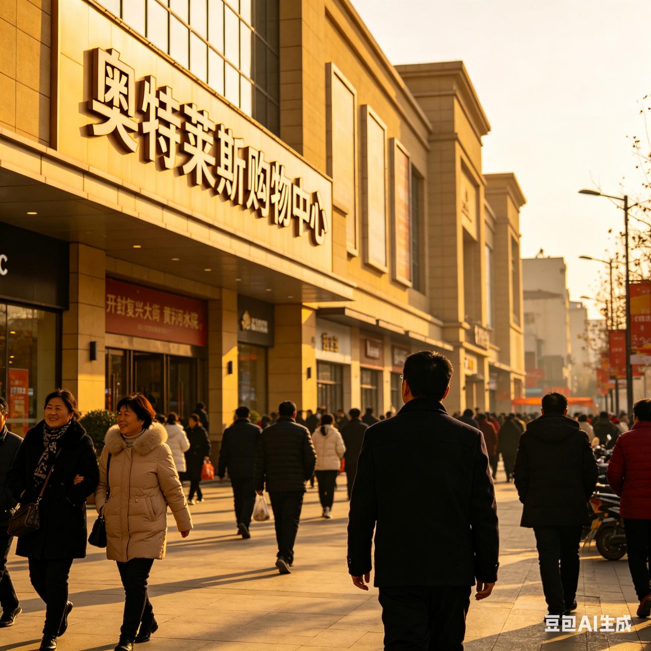 去年路过开封复兴大道黄河水院那块儿，瞅见有家商场挂了“奥特莱斯购物中心”的牌子，