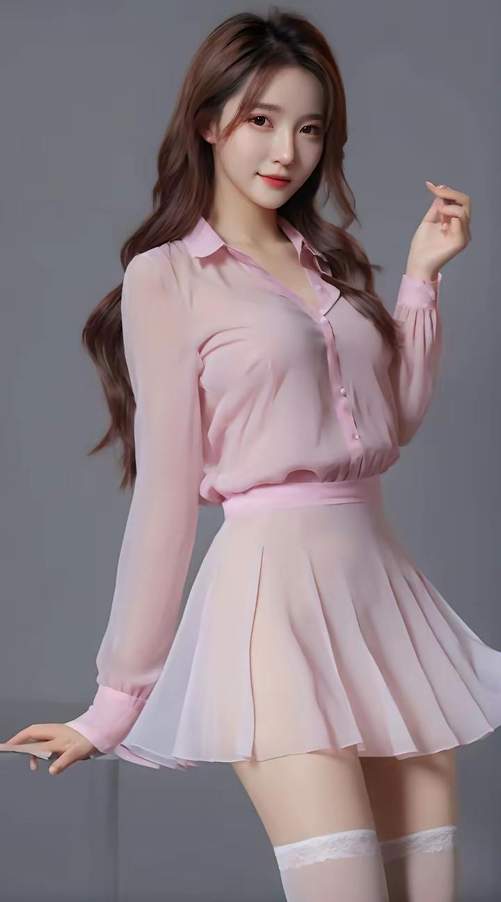 粉嫩少女风穿搭，甜美可人，少女心爆棚！