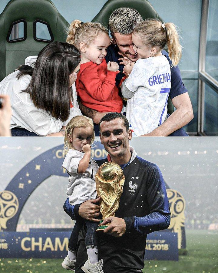 格列兹曼今天有得忙了😅他四个孩子中有三个是同一天生日！🥳🎂 2016年4月