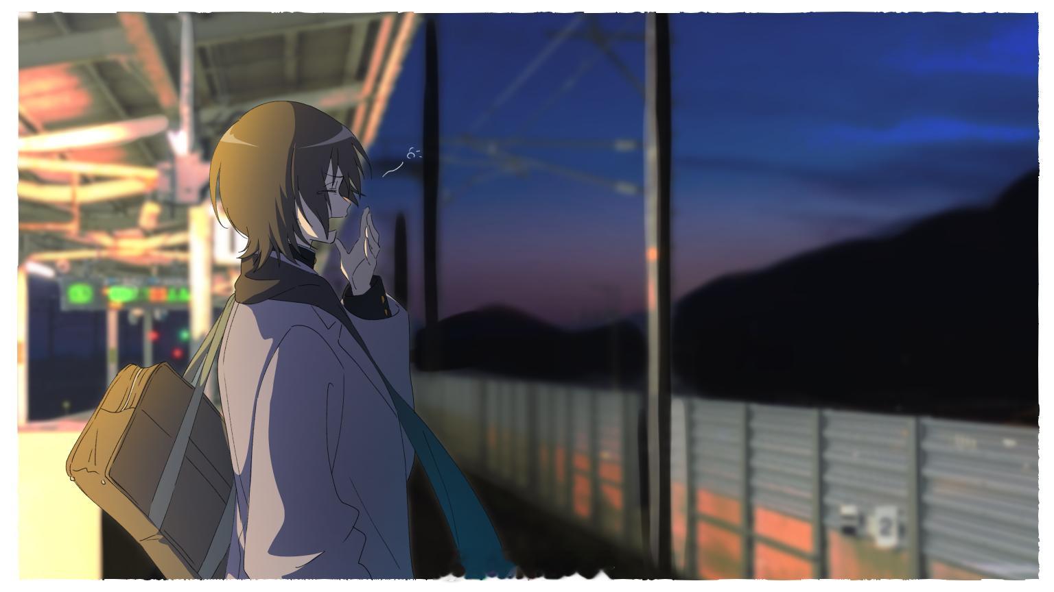 【黄昏车站的H2之谜】他，是等待还是启程？🚂画师-いやさか 