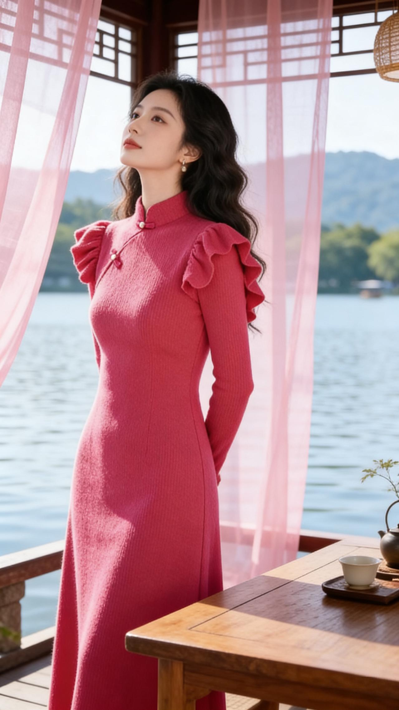 优雅气质 气质范 气质女人 穿搭 东方美