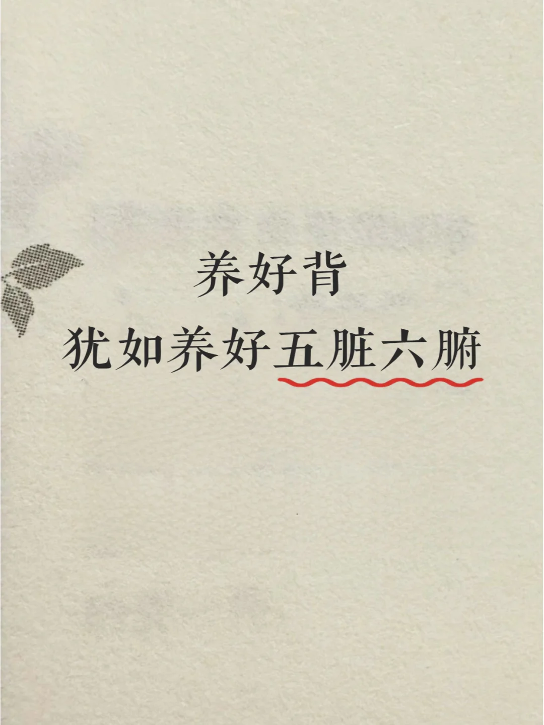 中医：三伏天👉养背就是养命！