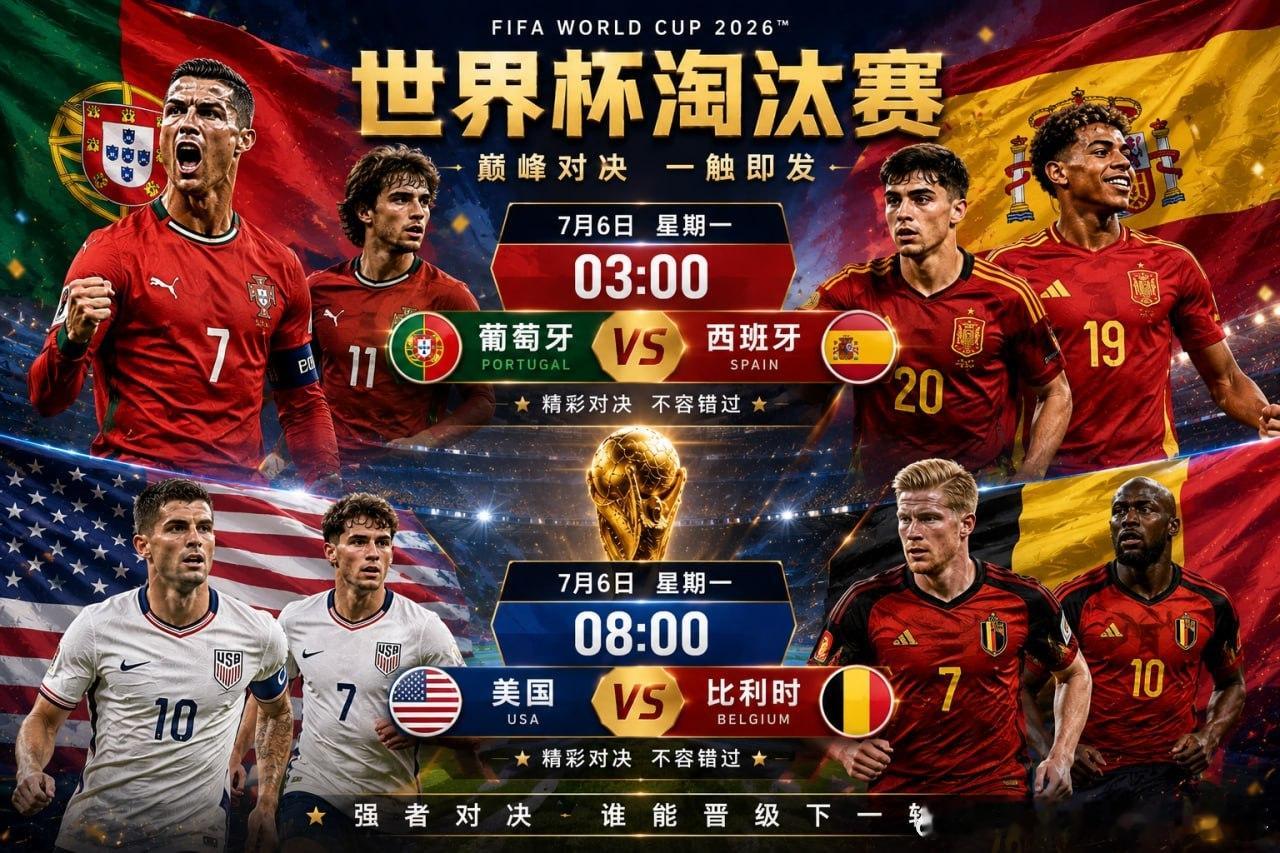 🏆 世界杯淘汰赛🇵🇹 葡萄牙 VS 西班牙 🇪🇸🕒 03:00🇺?