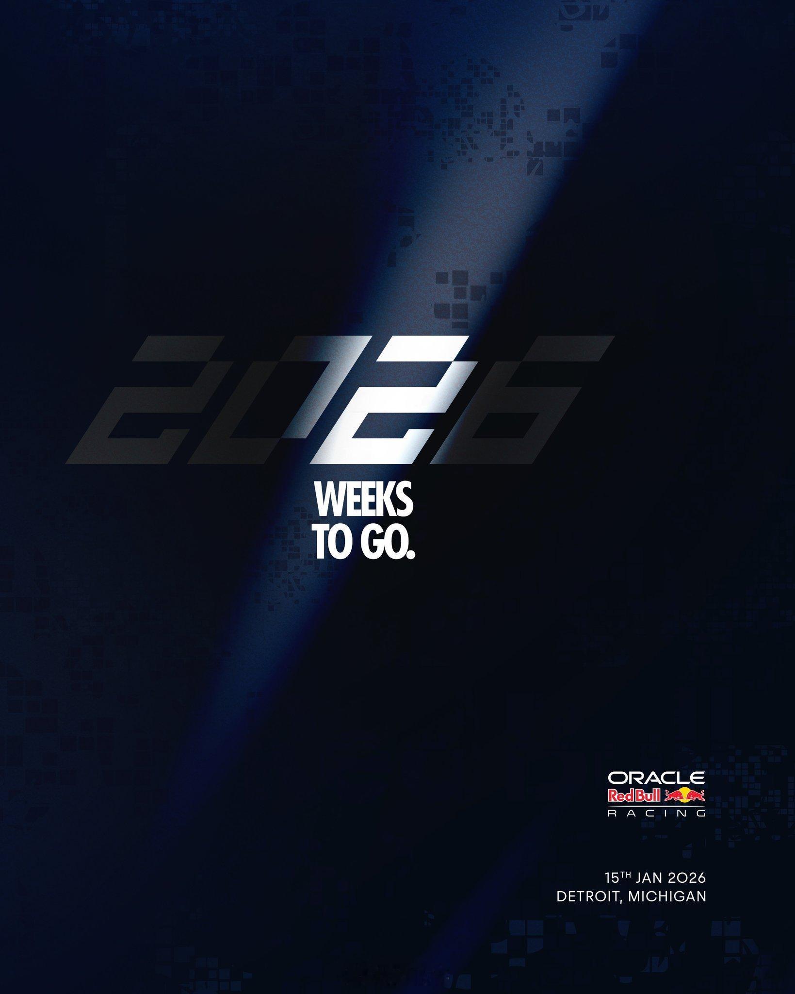 两周后 大小红牛车队将在底特律牢大公布新赛季赛车F1