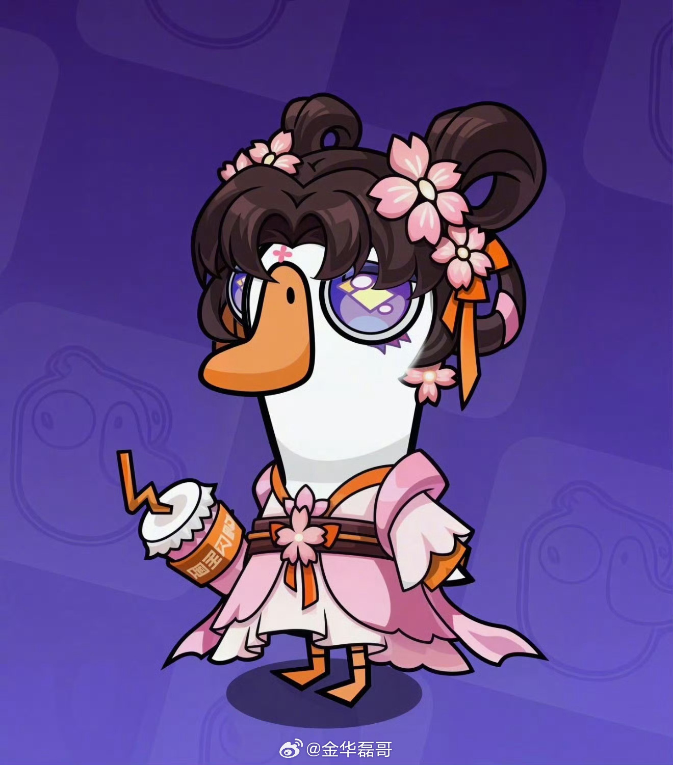 鹅鸭杀樱花鹅皮肤鹅鸭杀春日限定太懂浪漫了！樱花鹅与鹅骑士以樱花为灵感，粉白配色温