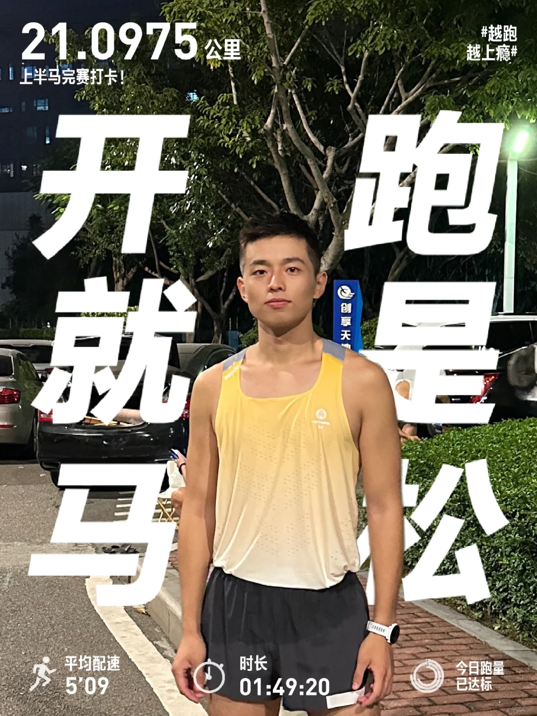 焦虑 压力 挑战 这一切负面的东西都是成就更好自己的催化剂.
	
搜索“开跑就是...