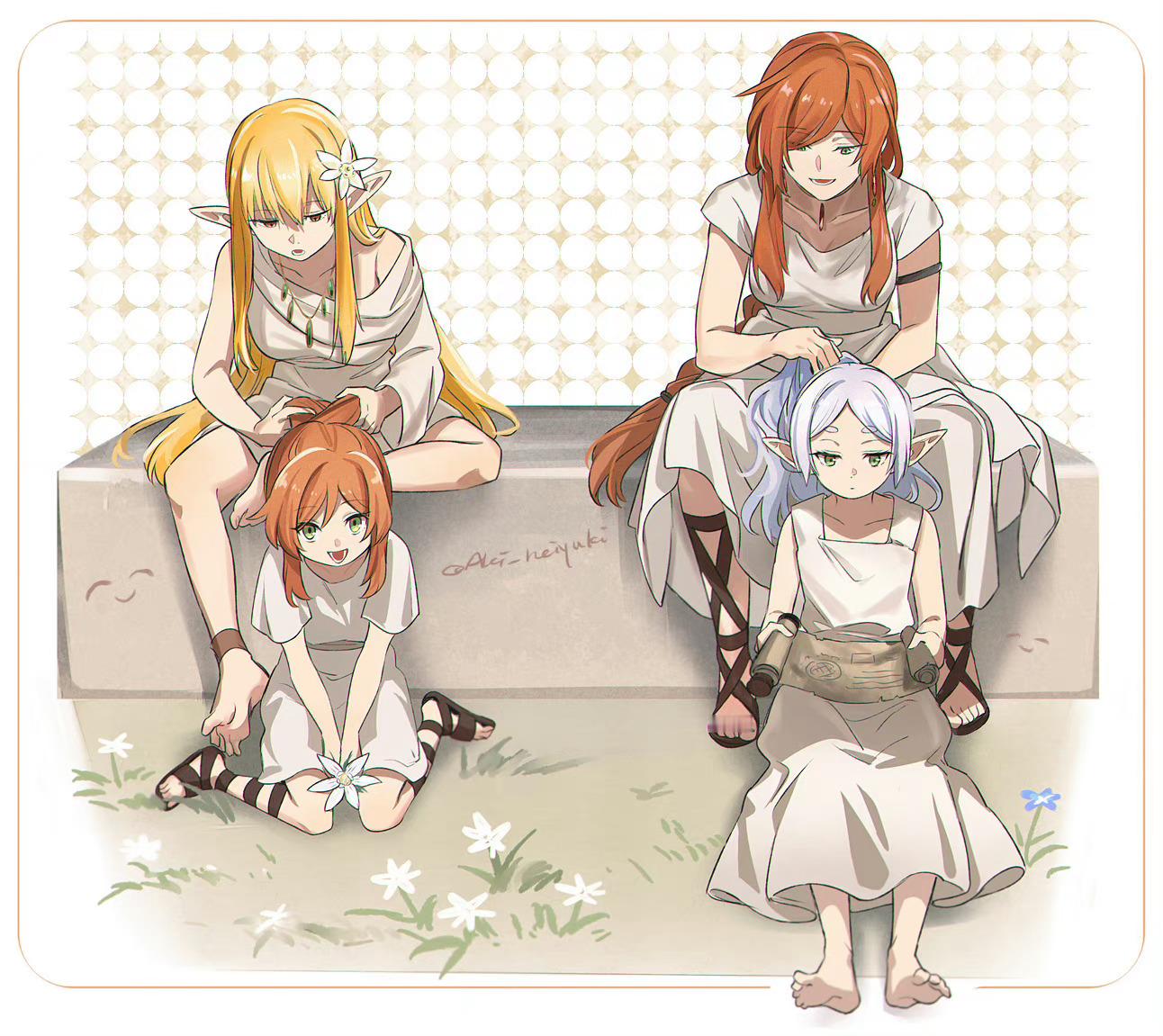 #葬送的芙莉莲# 摸头hhhhh[抱一抱][抱一抱][抱一抱]（x:Aki_Ne