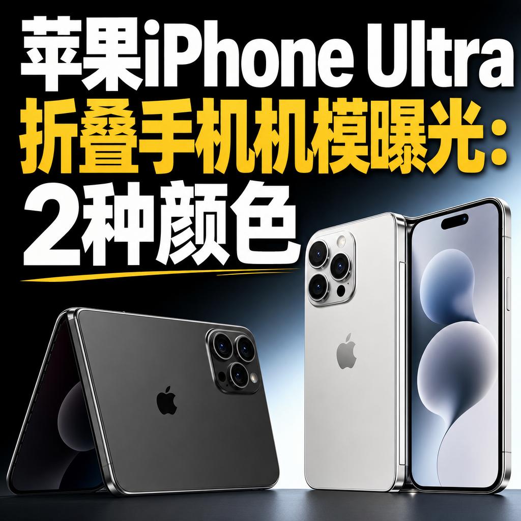 苹果首款折叠屏iPhone Ultra：配色紧工艺难产能受限
苹果首款折叠屏手机