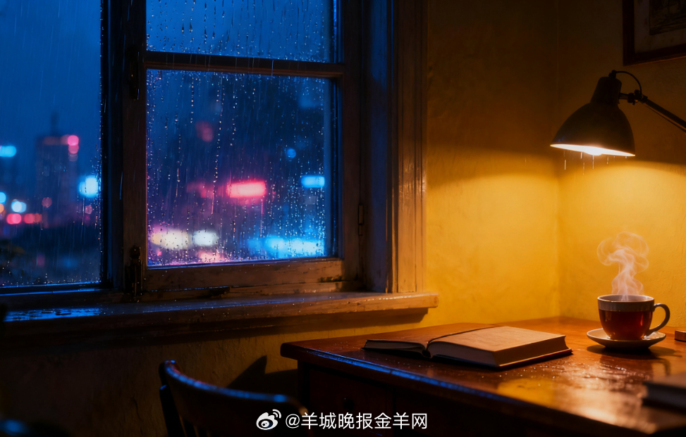 #晚安[超话]#  雨丝敲着窗棂，像轻轻的催眠曲。暖灯把房间裹得软软的，把书本合