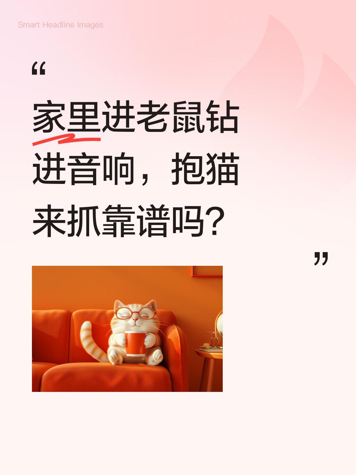 家里进老鼠钻进音响，抱猫来抓靠谱吗？
有网友分享有趣一幕：老鼠钻进音响里，主人无