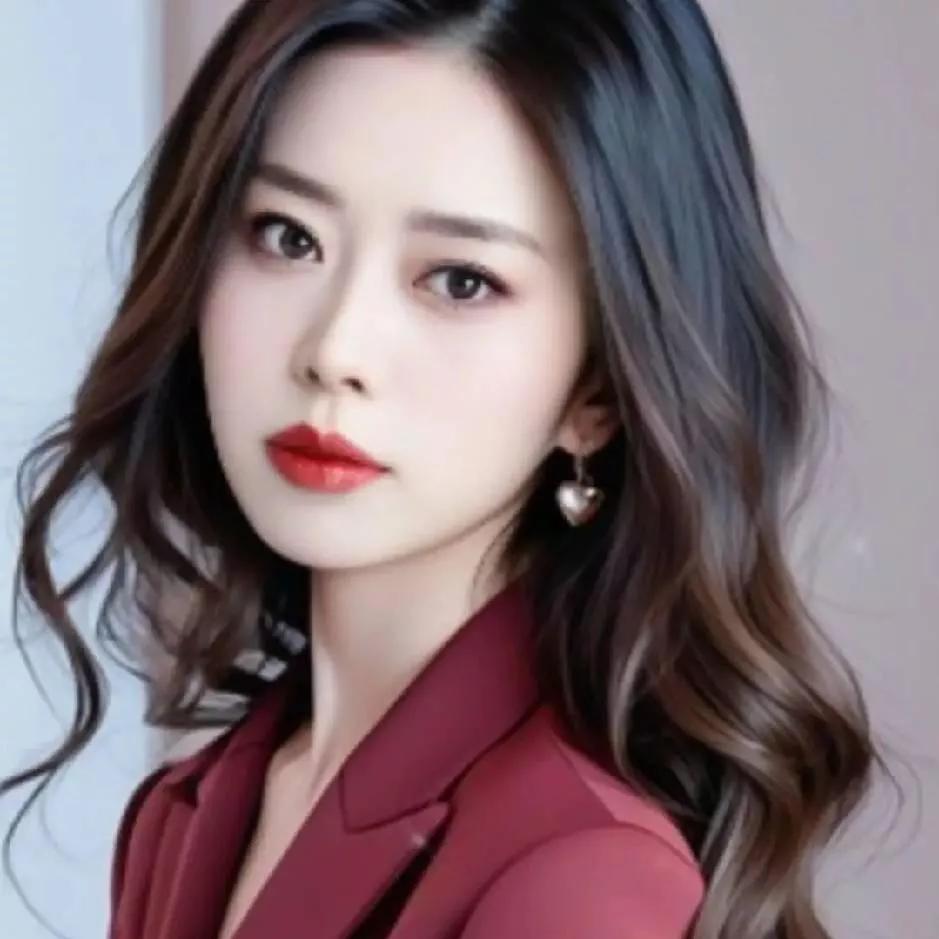 红唇优雅，黑发飘逸，尽显职场魅力职场气质女人 干练职场女性 时尚职场女人 职场丽
