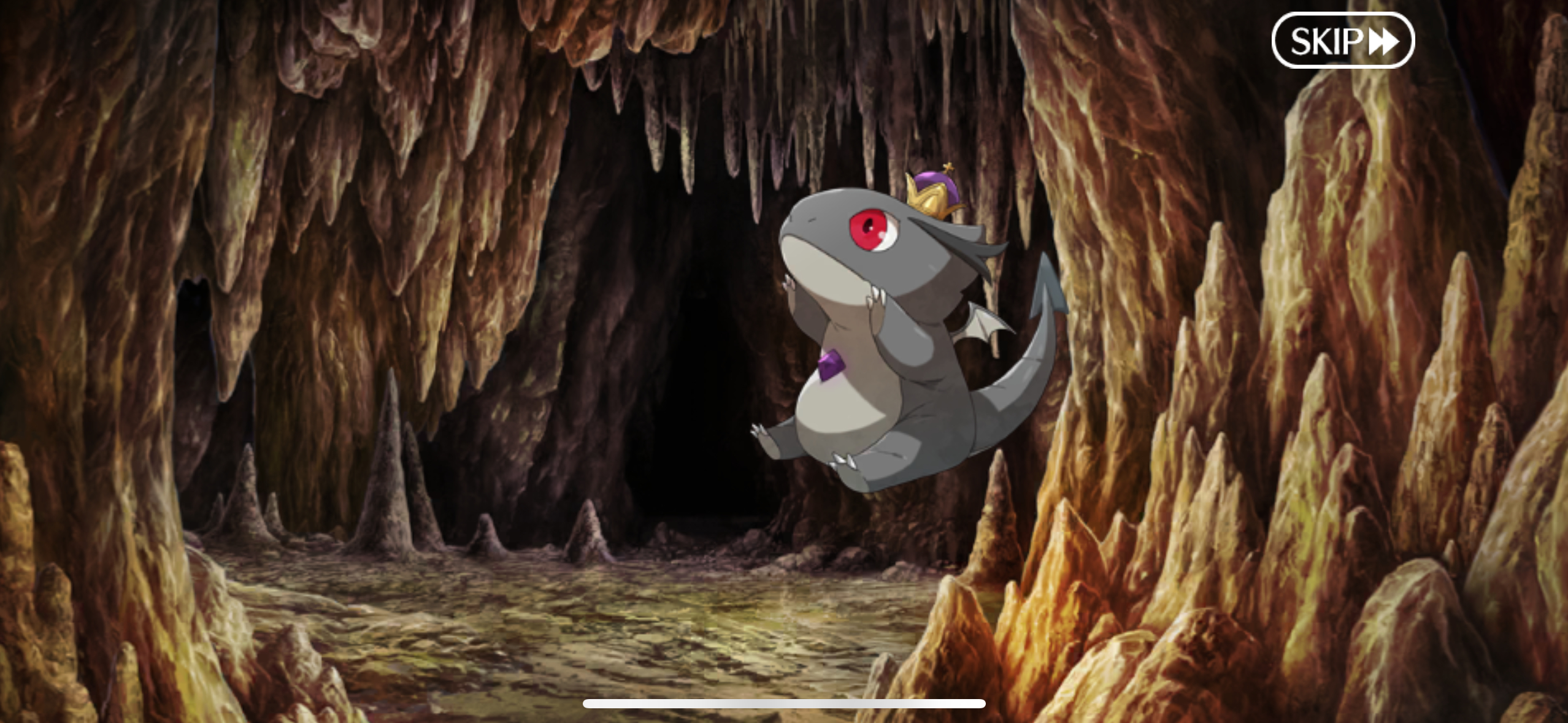 小龙慢悠悠地飞起来，飘向了咕哒。咕哒开始rua小龙，一旁的比修内也有了反应：咿诶