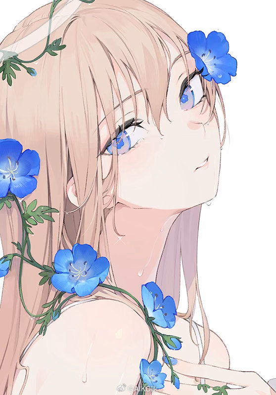 新作《安吉娜的花》完整的插图将于国庆期间在流光绘卷_上海新世界城8F展出，请多关