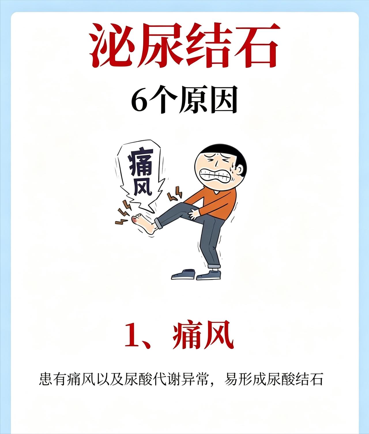 泌尿结石的 6 个常见诱因，很多都是日常习惯造成