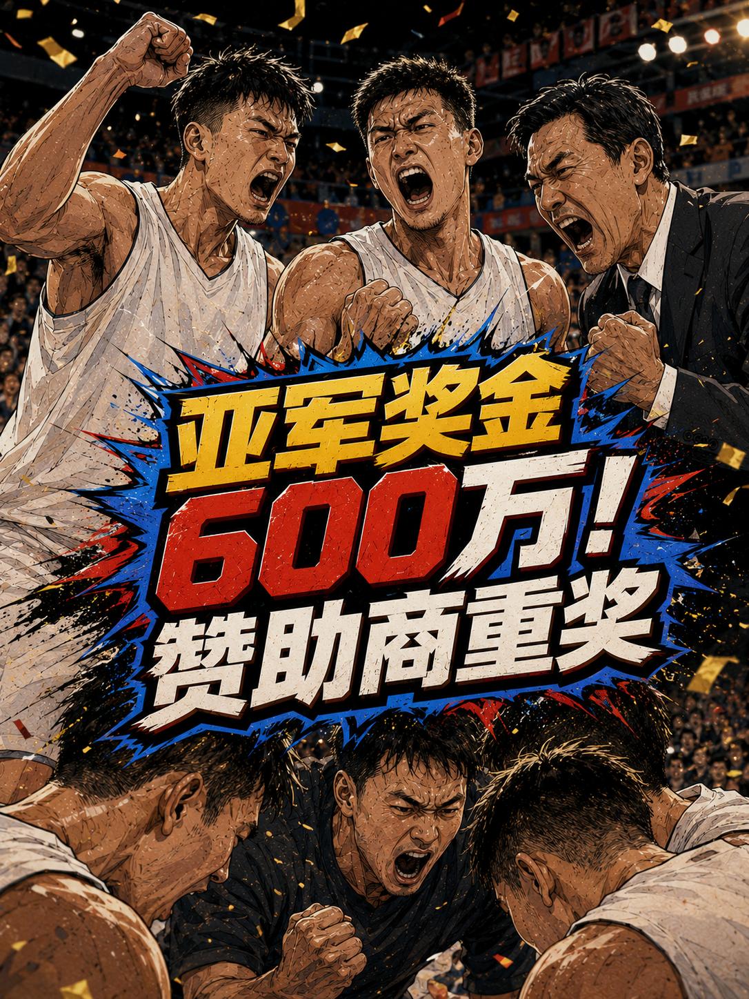 CBA亚军的奖金竟然达到了600万？这个数字确实很惊人，看来他们的战绩已经获得了