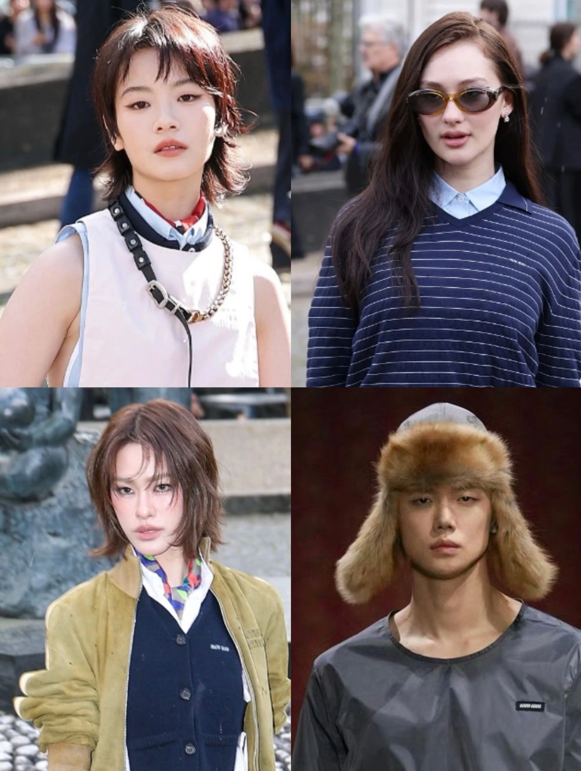 miumiu直播 miumiu大秀怼脸图📸刘浩存、momo平井桃、Ella、E