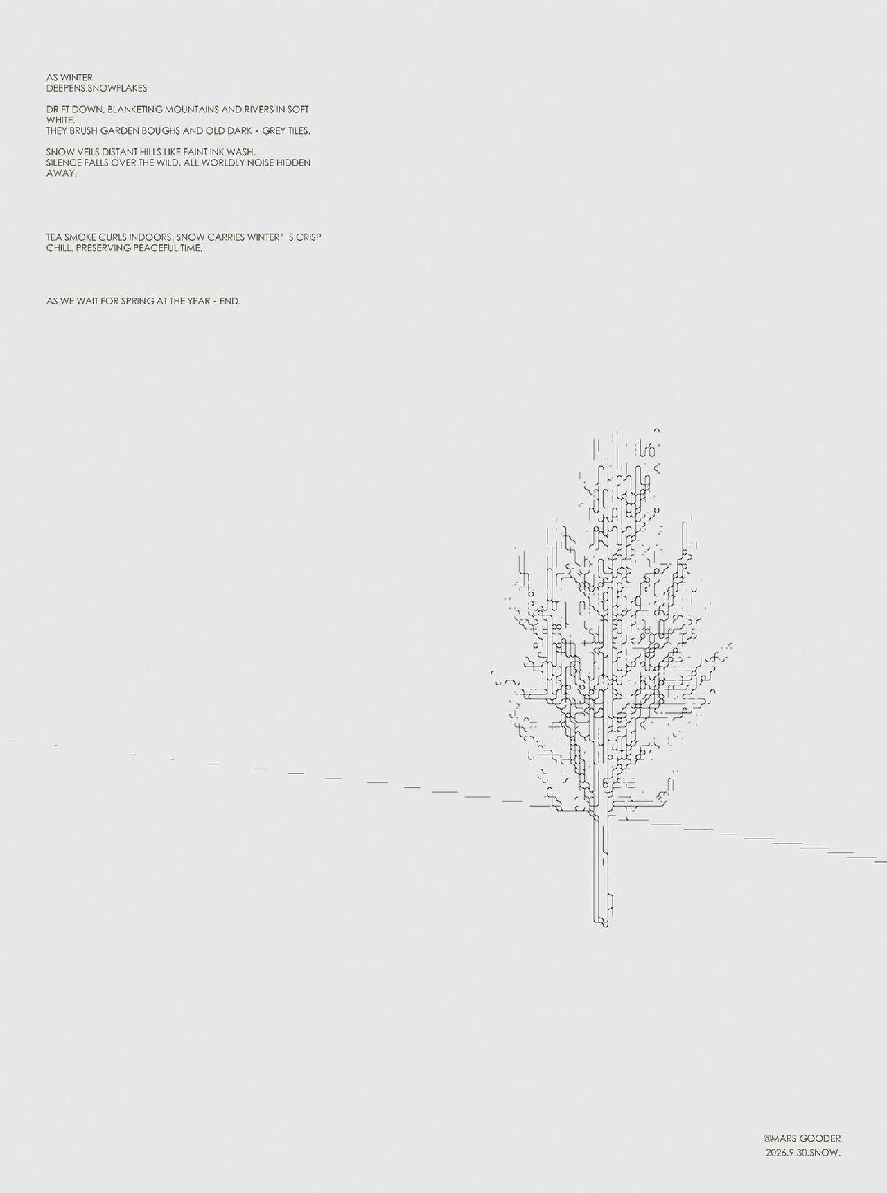 极简海报PS---冬🌲
图2：拖入素材
图3：滤镜-像素化-马赛克（数值20左