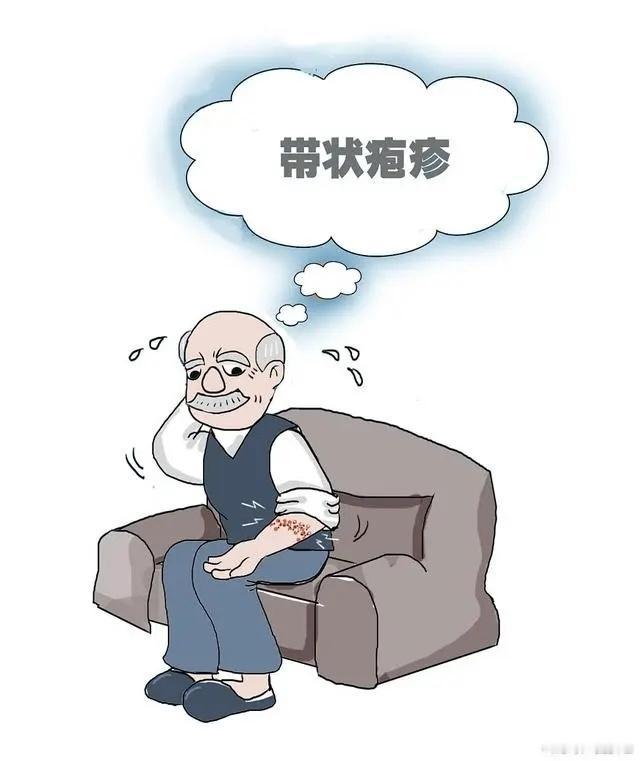 #超90%成年人体内潜伏带状疱疹病毒# 因为细胞免疫功能逐渐衰减，年龄也是带状疱