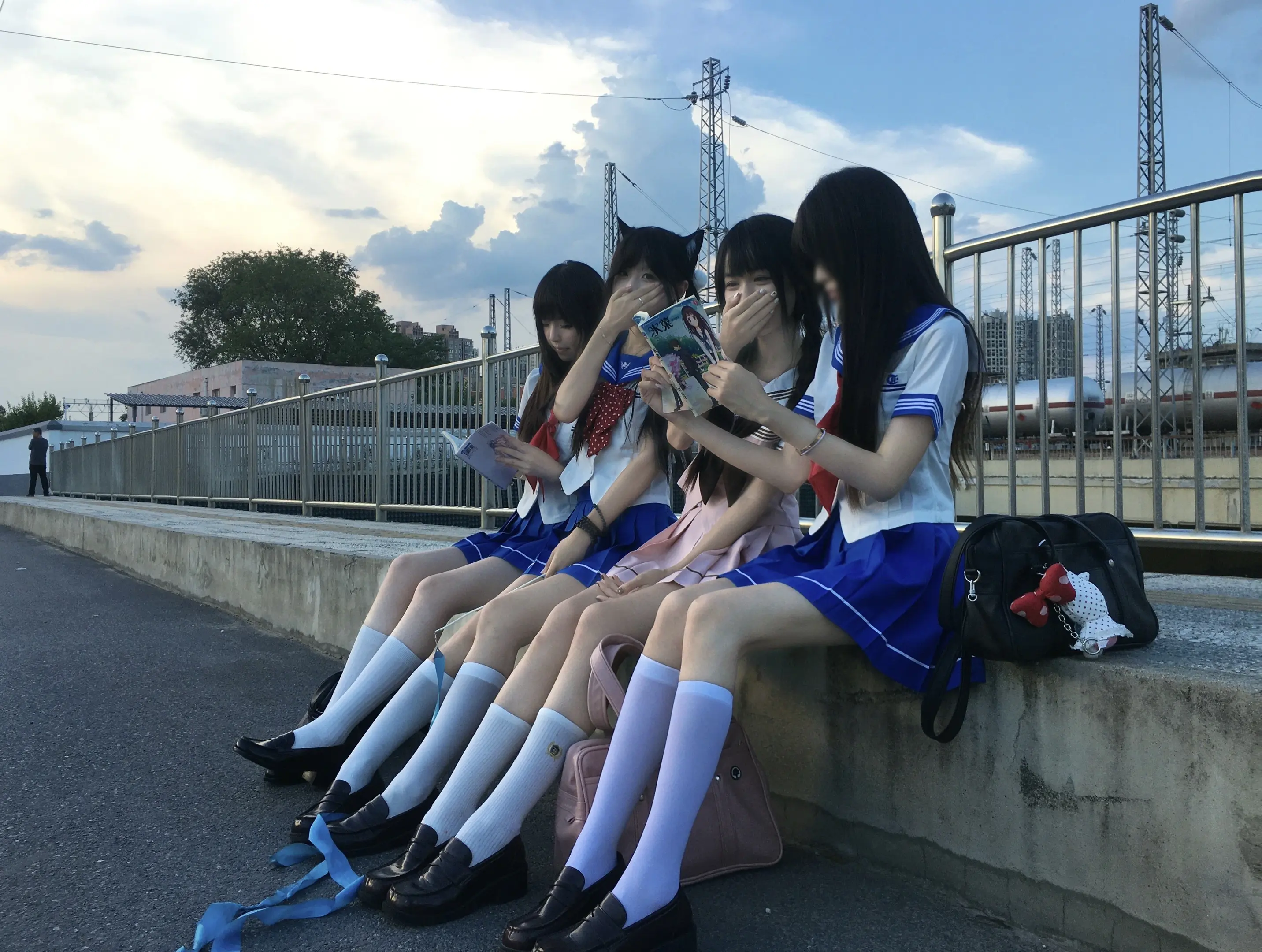 在蓝调时刻相遇。