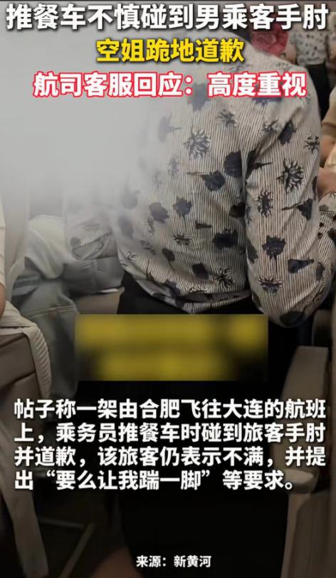你说这年头，坐个飞机还能把空姐逼跪下？我一开始也以为是段子，直到看完那段视频，后