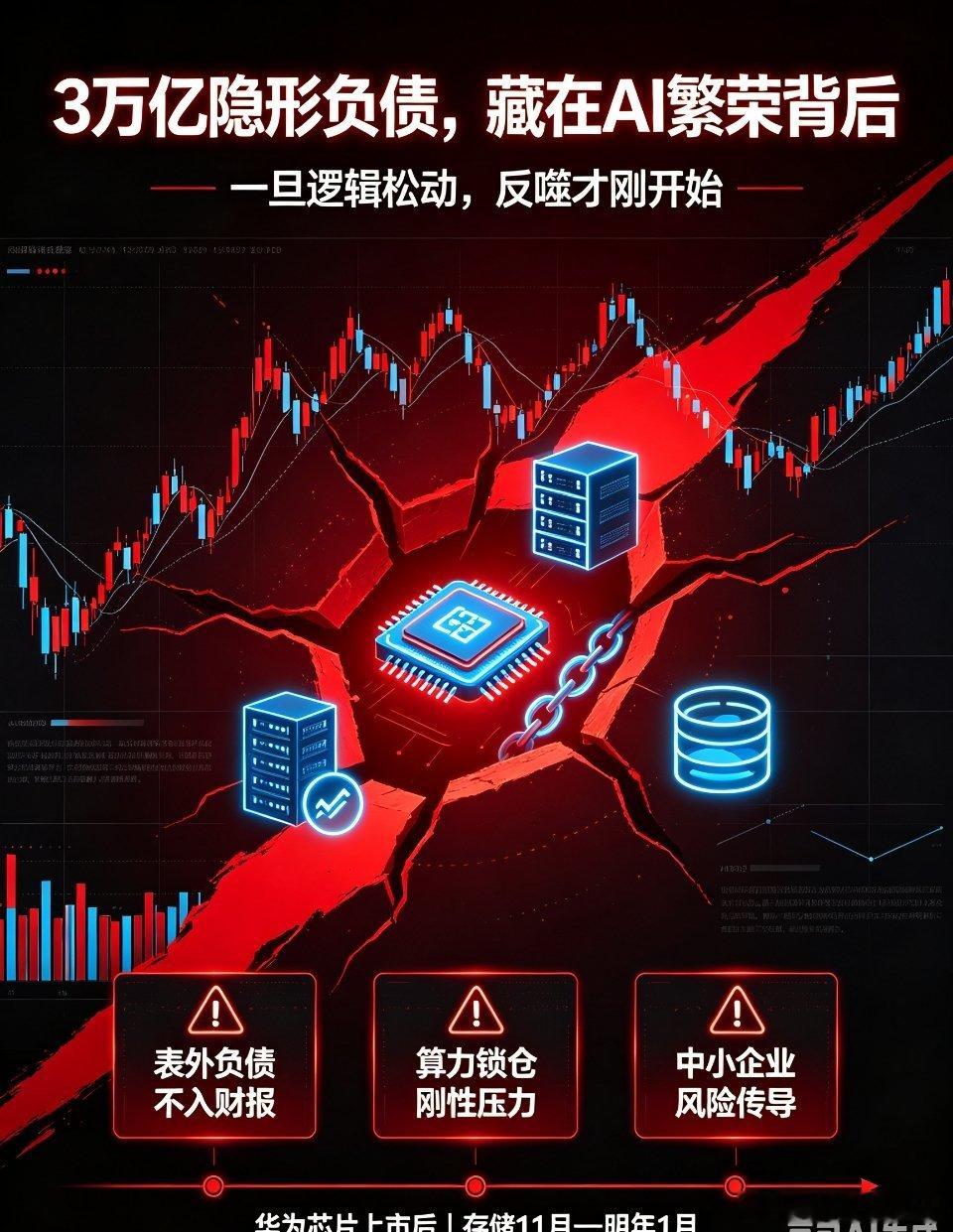 惊天隐形风险曝光！美股AI巨头暗藏3万亿表外负债，反噬窗口明确《华尔街日报》近期