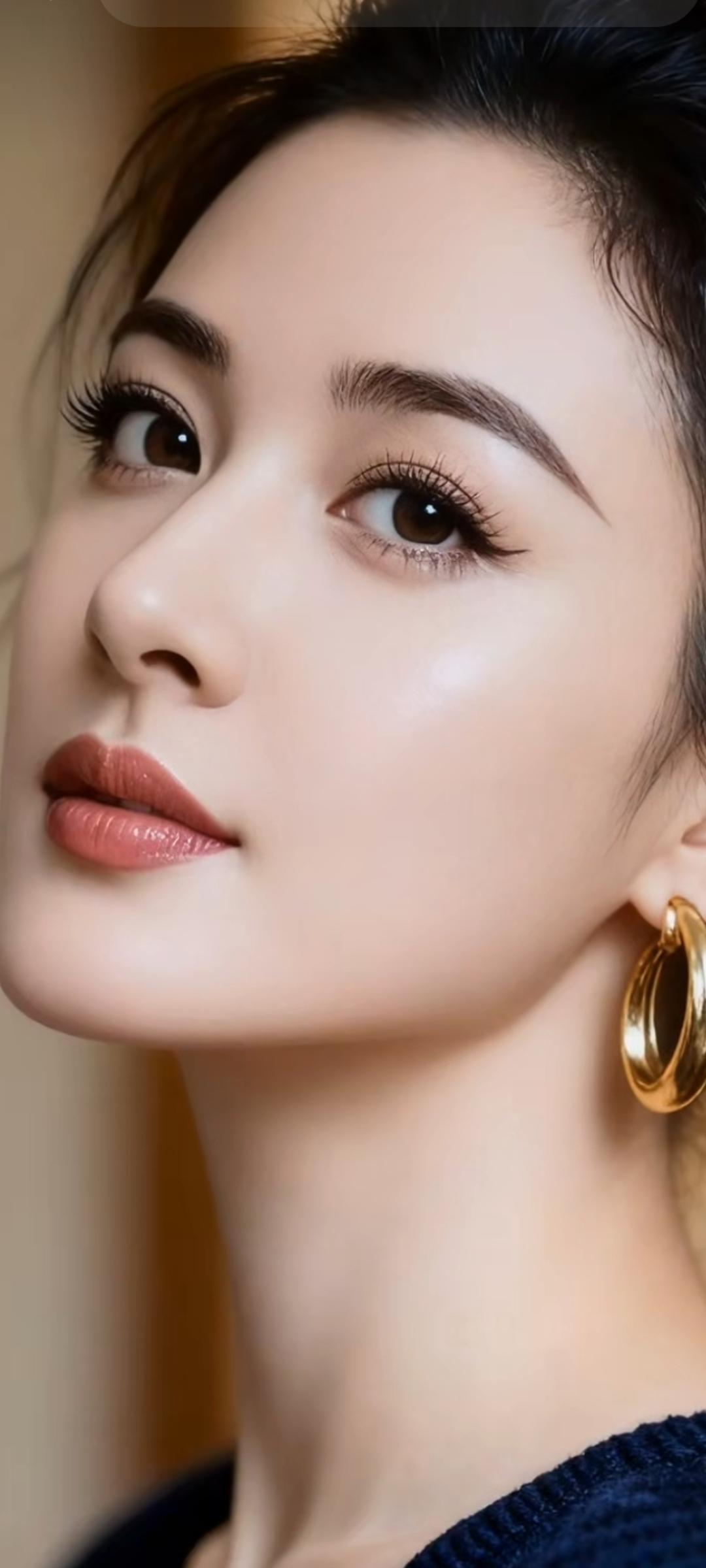 优雅气质，金环耳饰，尽显时尚魅力！