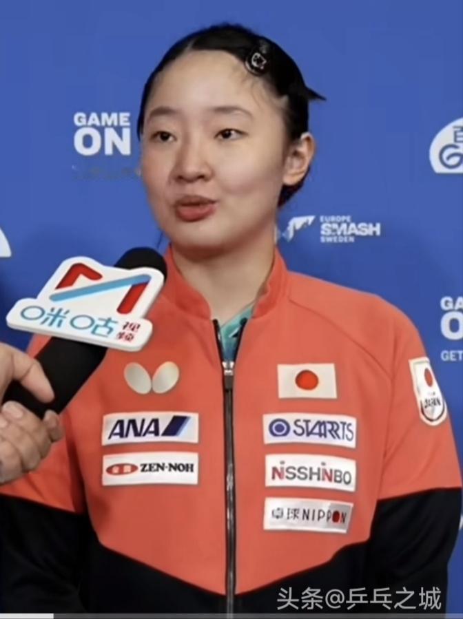 瑞典大满贯 张本美和4‑0战胜陈熠后接受采访
 
记者：恭喜你4‑0拿下这场八强