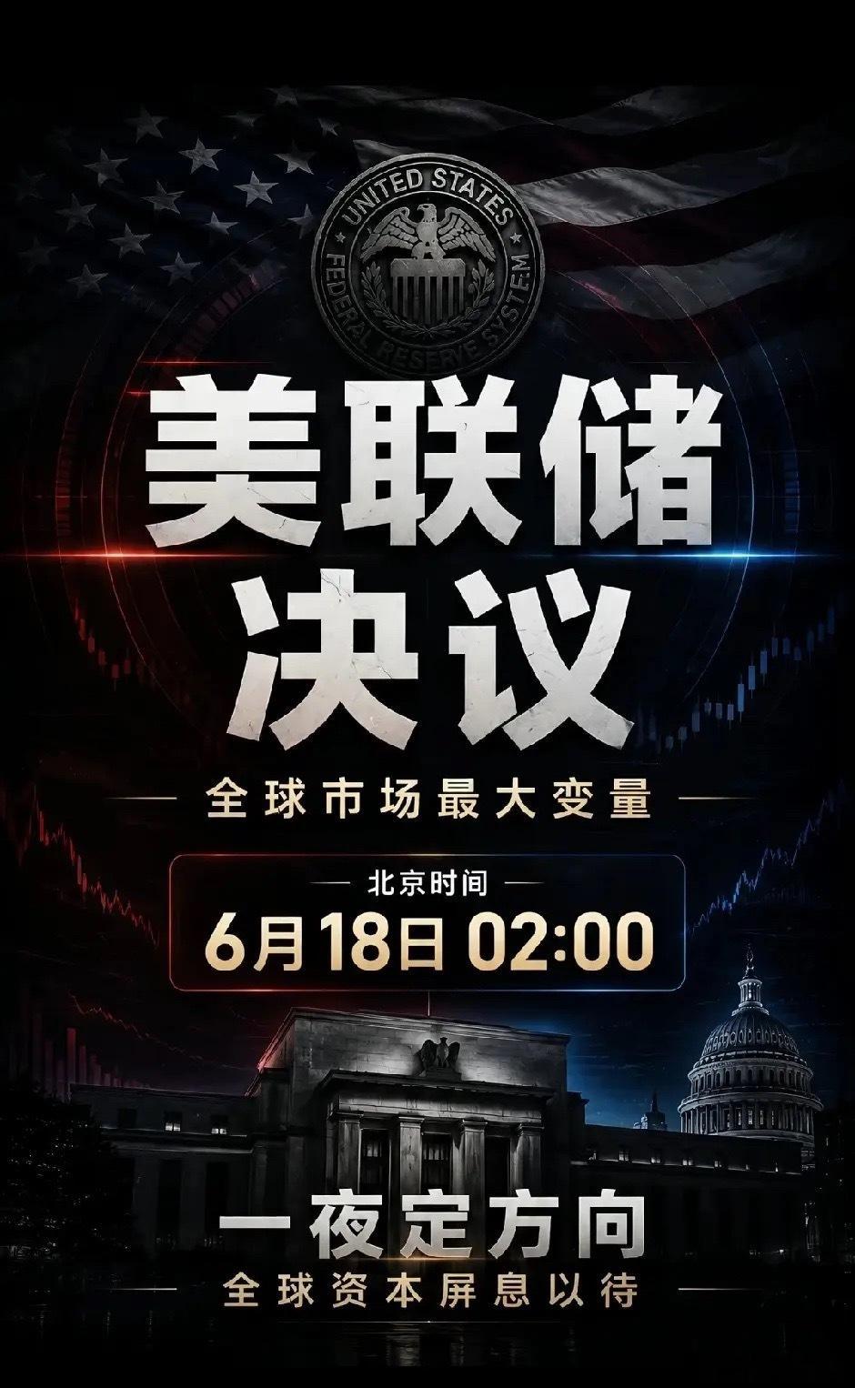 本月最大靴子落地明天凌晨落地明日凌晨2点美联储议息会议，新任主席凯文·沃什迎来首