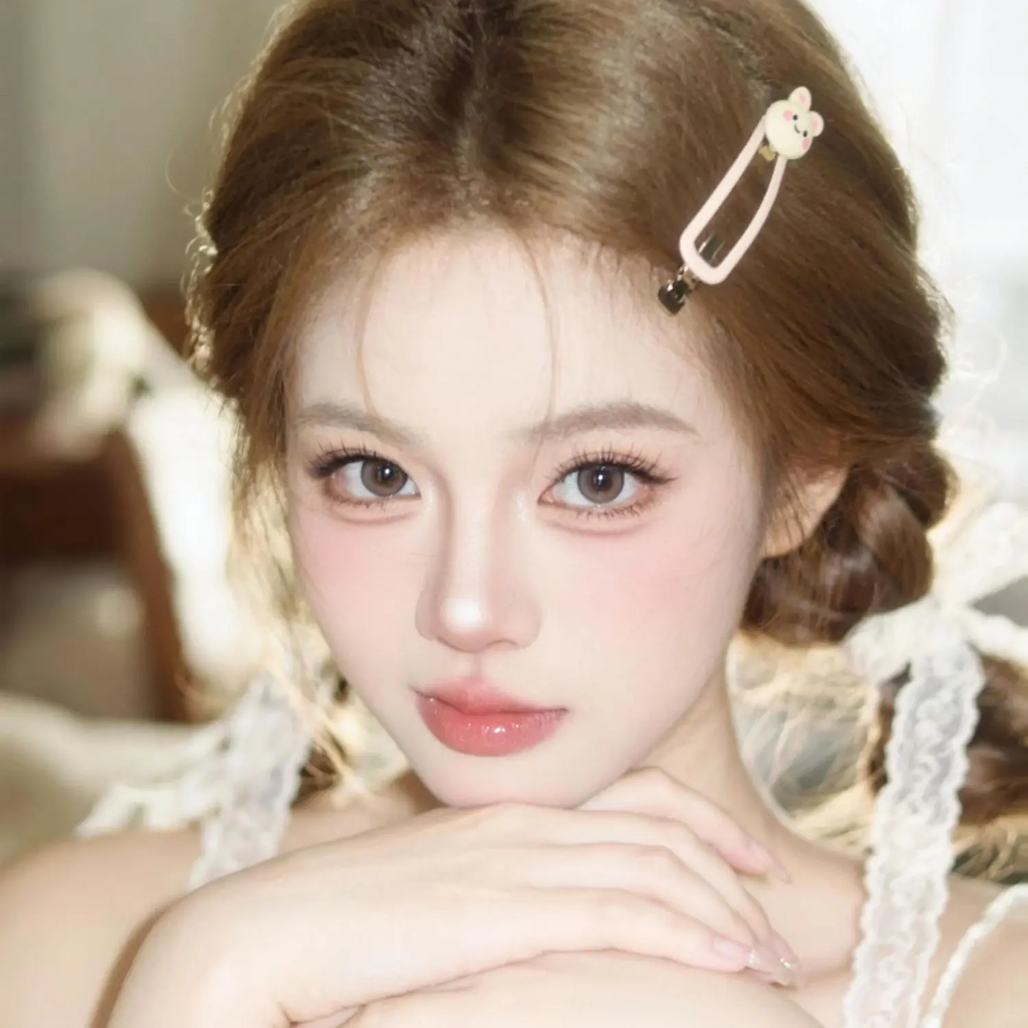 AI甜美蕾丝写真 写真风格