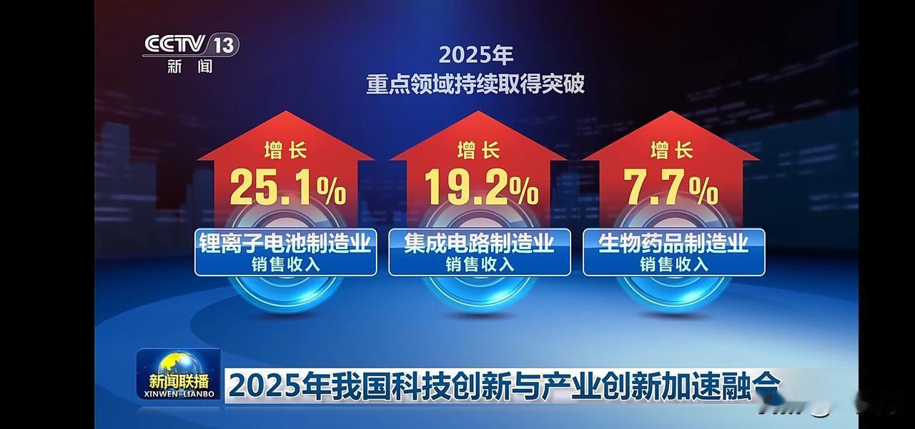2025年科技与产业创新迅猛发展，重点领域收入增长显著！