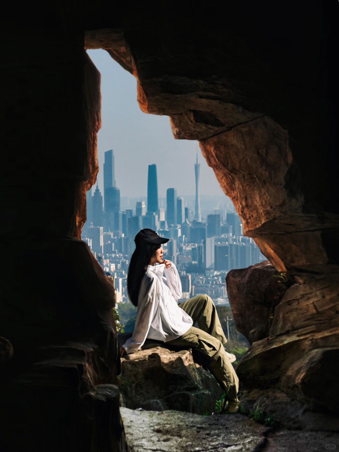 广州白云山王炸机位‼️晴天穿上防晒衣来拍📷