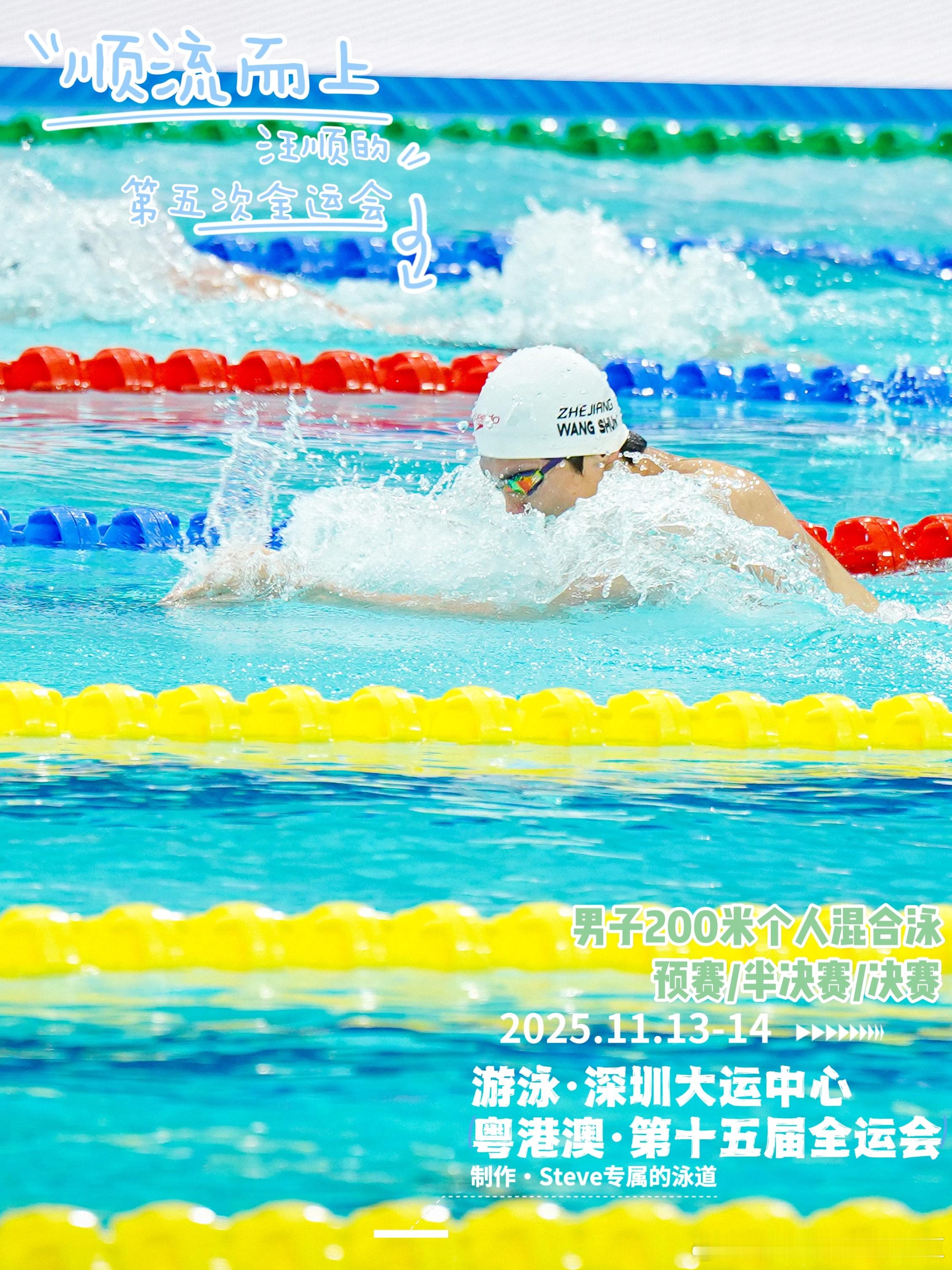 🏊🏻♂️游泳第4天男子200米个人混合泳/预赛/半决赛预赛上午9：00 /半