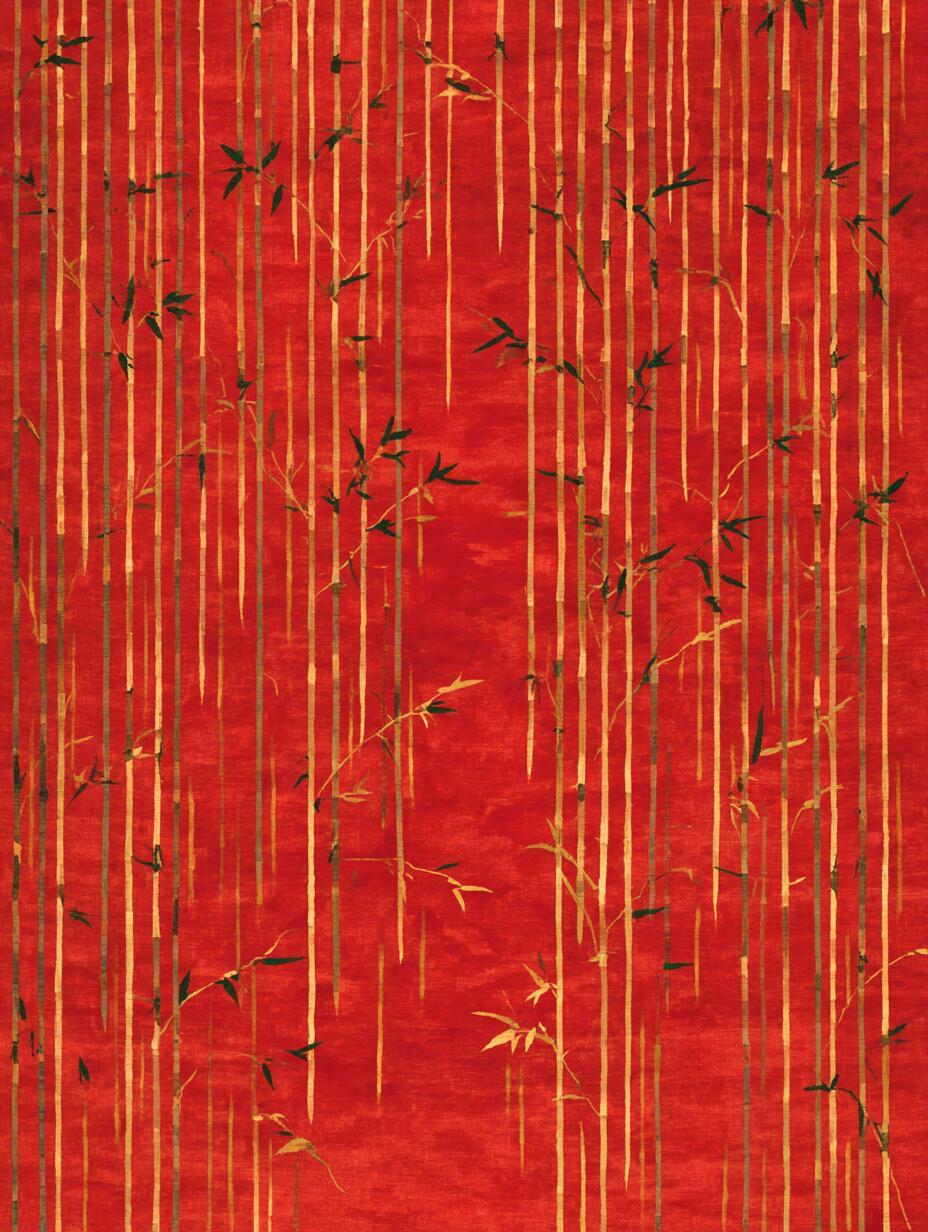 新年红·艺术纹样 | 正红竹仪 