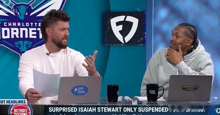 NBA官方公布了的处罚结果：斯图尔特禁赛7场，布里奇斯迪亚巴特4场，杜伦2场。