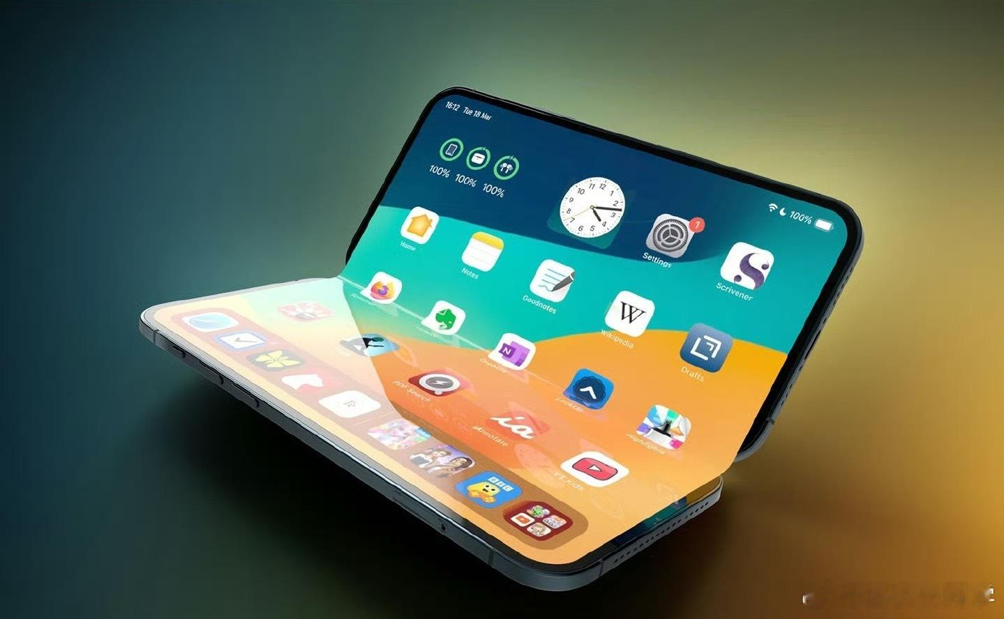 折叠屏iPhone定价或超15000元最新消息，iPhone折叠屏定价可能超过1
