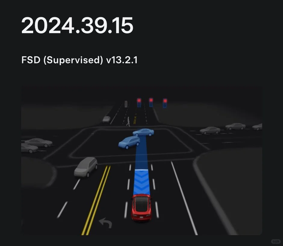 特斯拉 FSD（Supervised）v13.2.1 和 2024.3...