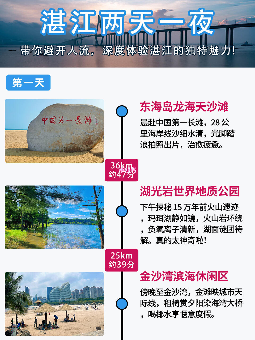 湛江两天一夜🏙看海玩沙打卡热门景点