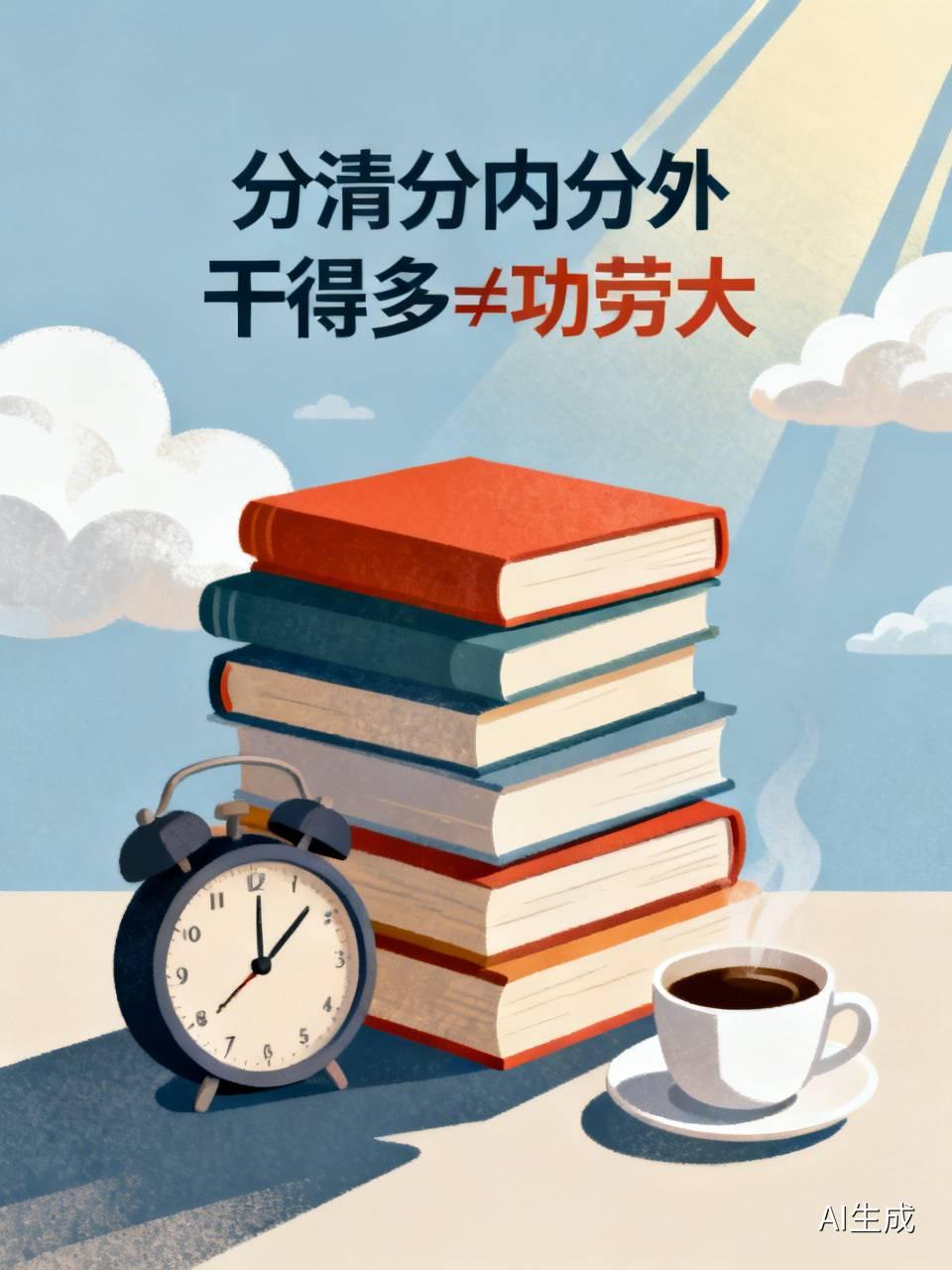 在单位，活并不是干得越多越好，一定要分清分内和分外。不属于自己职责范围内的工作，