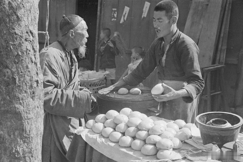 蒸馒头，上海，1915年 ​​​