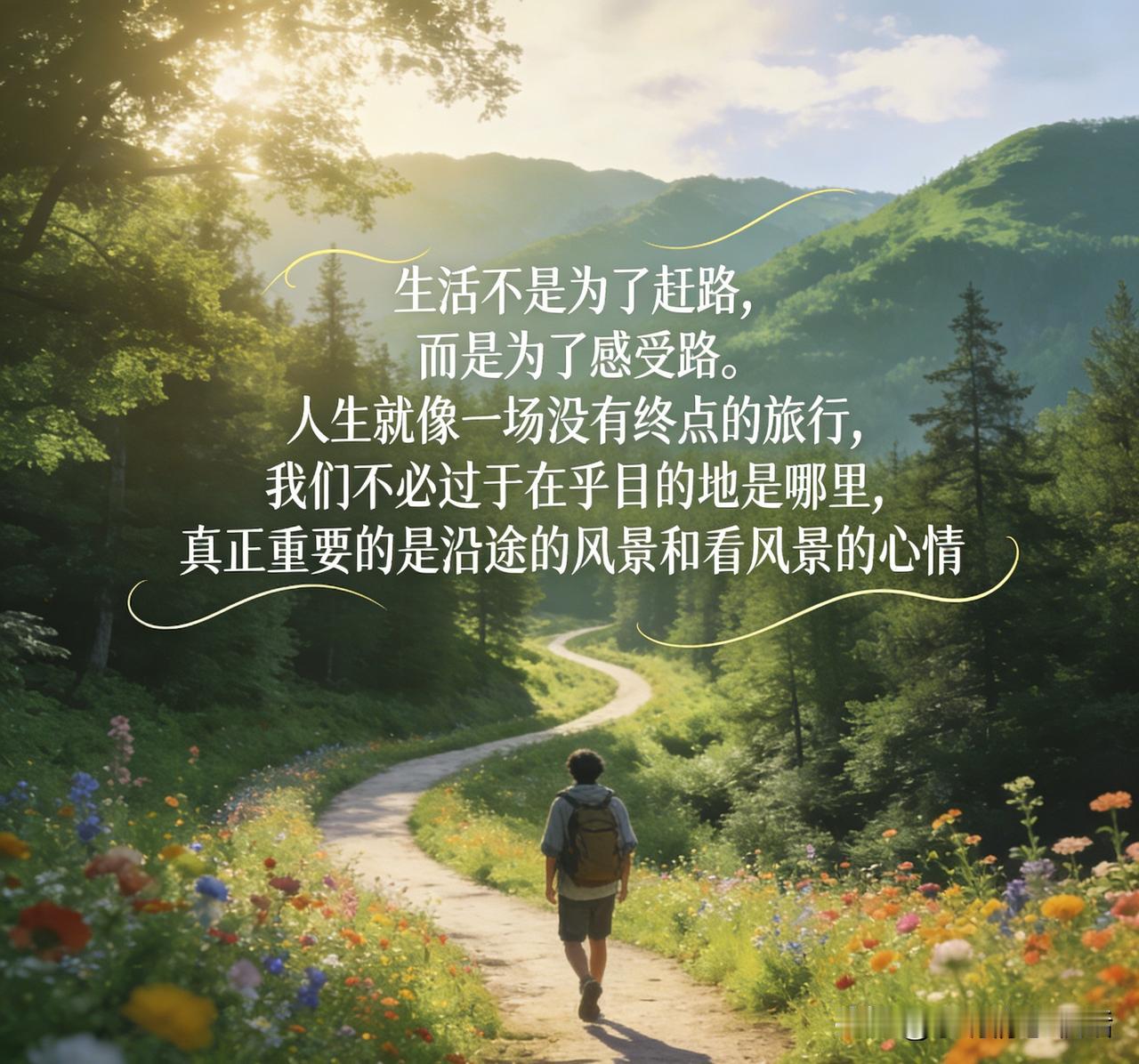 生活的意义何在？是日夜奔波赶路，还是静心感受沿途美好？这一问题困扰众人许久。
实