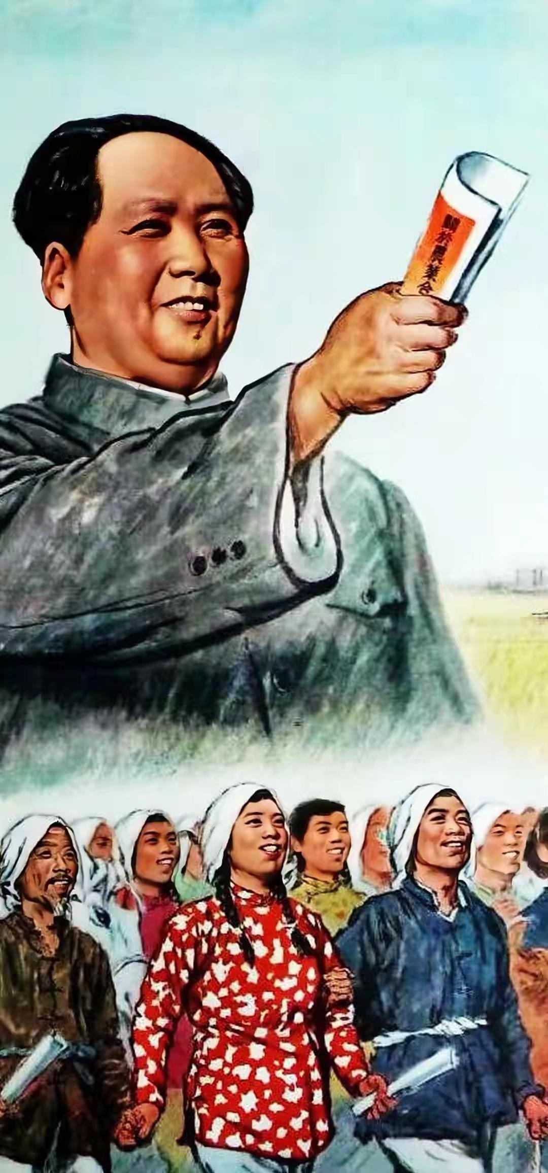 手机壁纸，朝着毛主席的指引方向阔步前进！