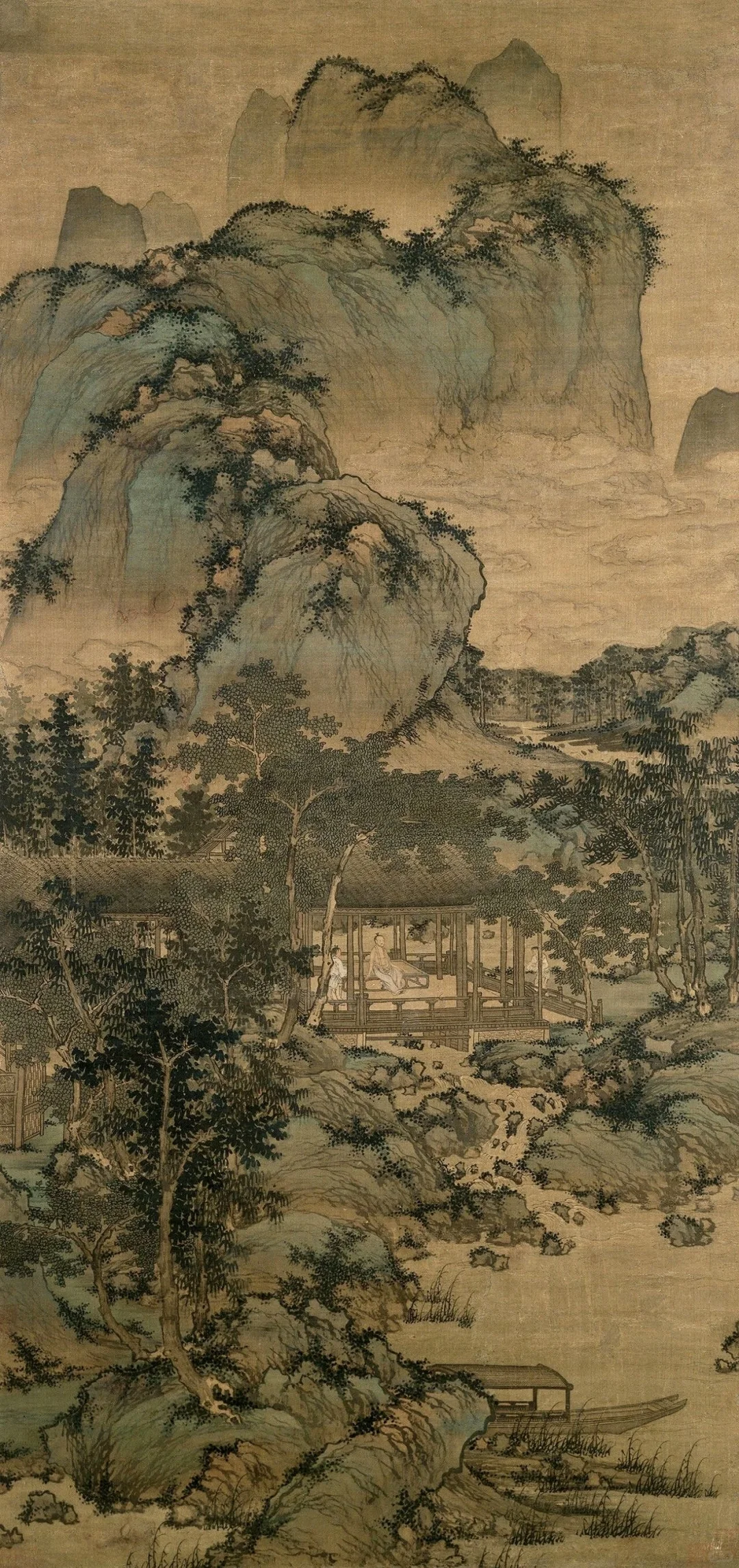 300幅传世名画 盛懋《山居纳凉图》