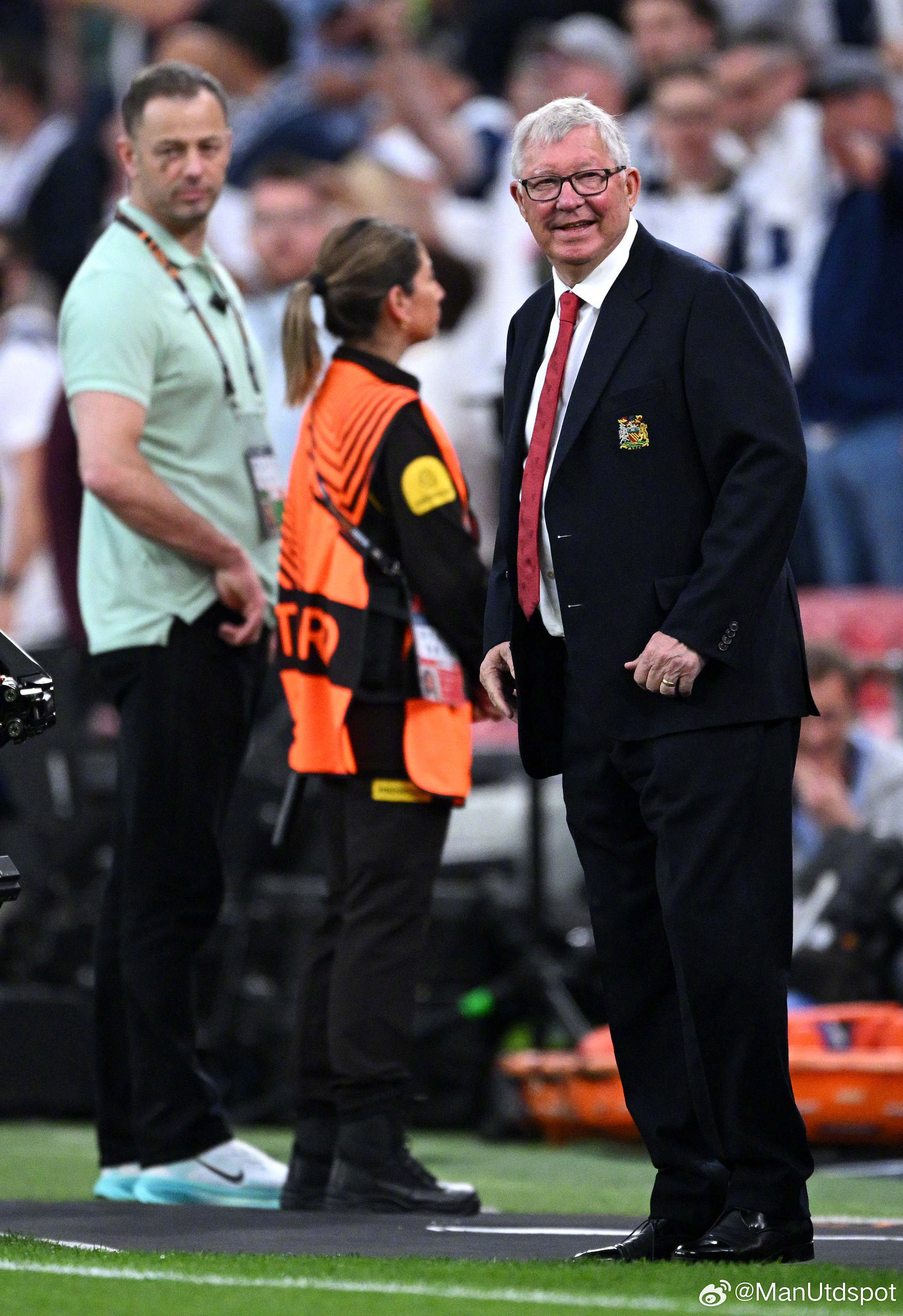 Sir Alex is here 🙌ManUtdspot[超话]热刺vs曼联欧