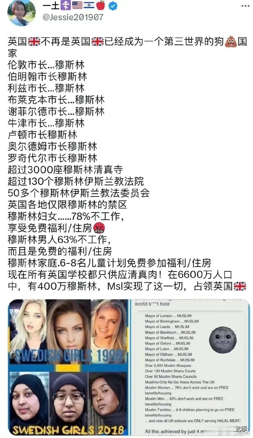 英国穆斯林市长越来越多，有的人站在有色人种角度兴高采烈，有的人自我白化如丧考妣，