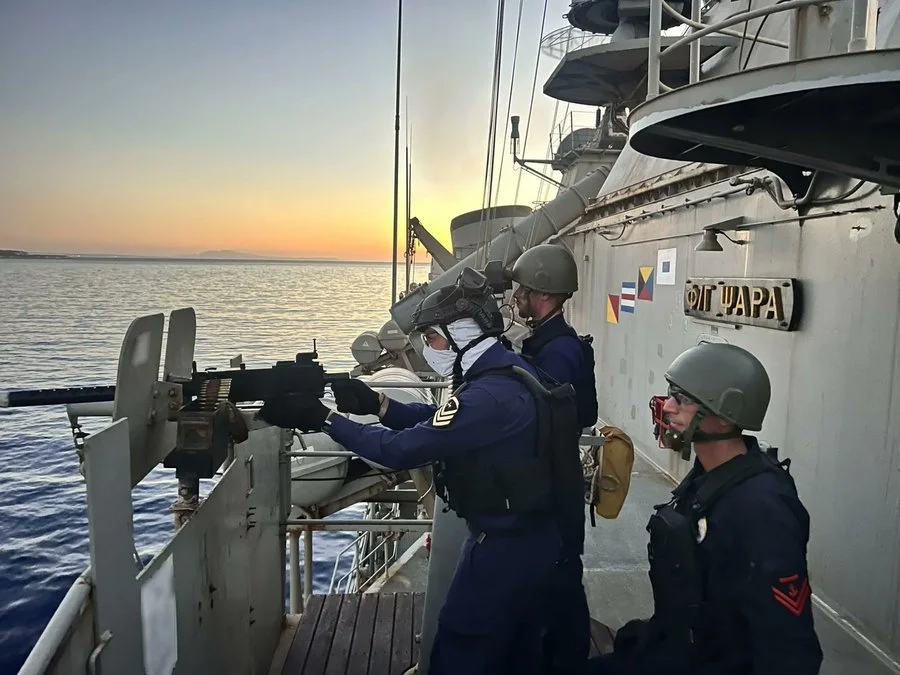 希腊海军使用的勃朗宁M1919机枪