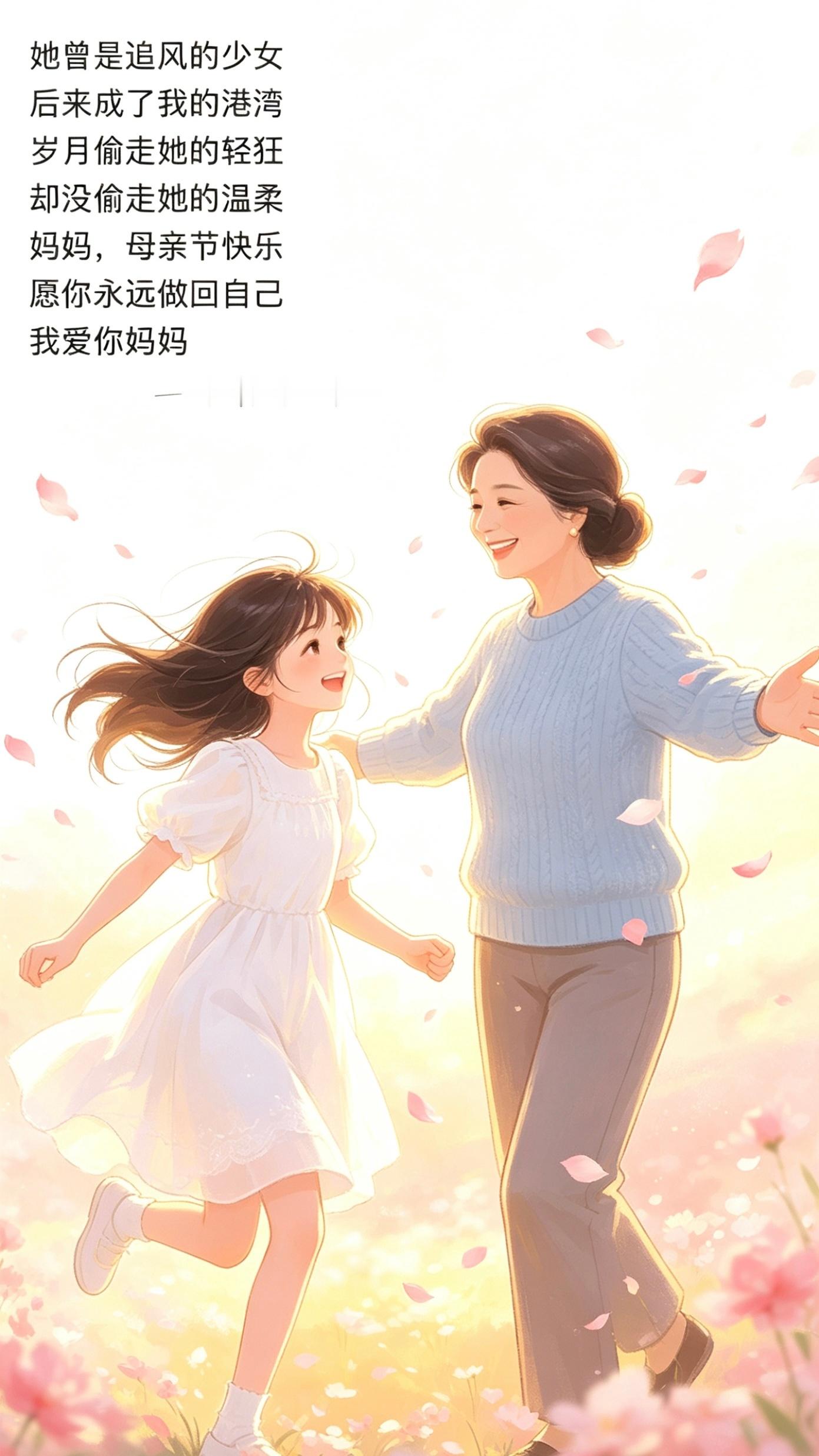 是妈妈也是她 丨写给妈妈的小诗 她曾是追风的少女后来成了我的港湾岁月偷走她的轻狂