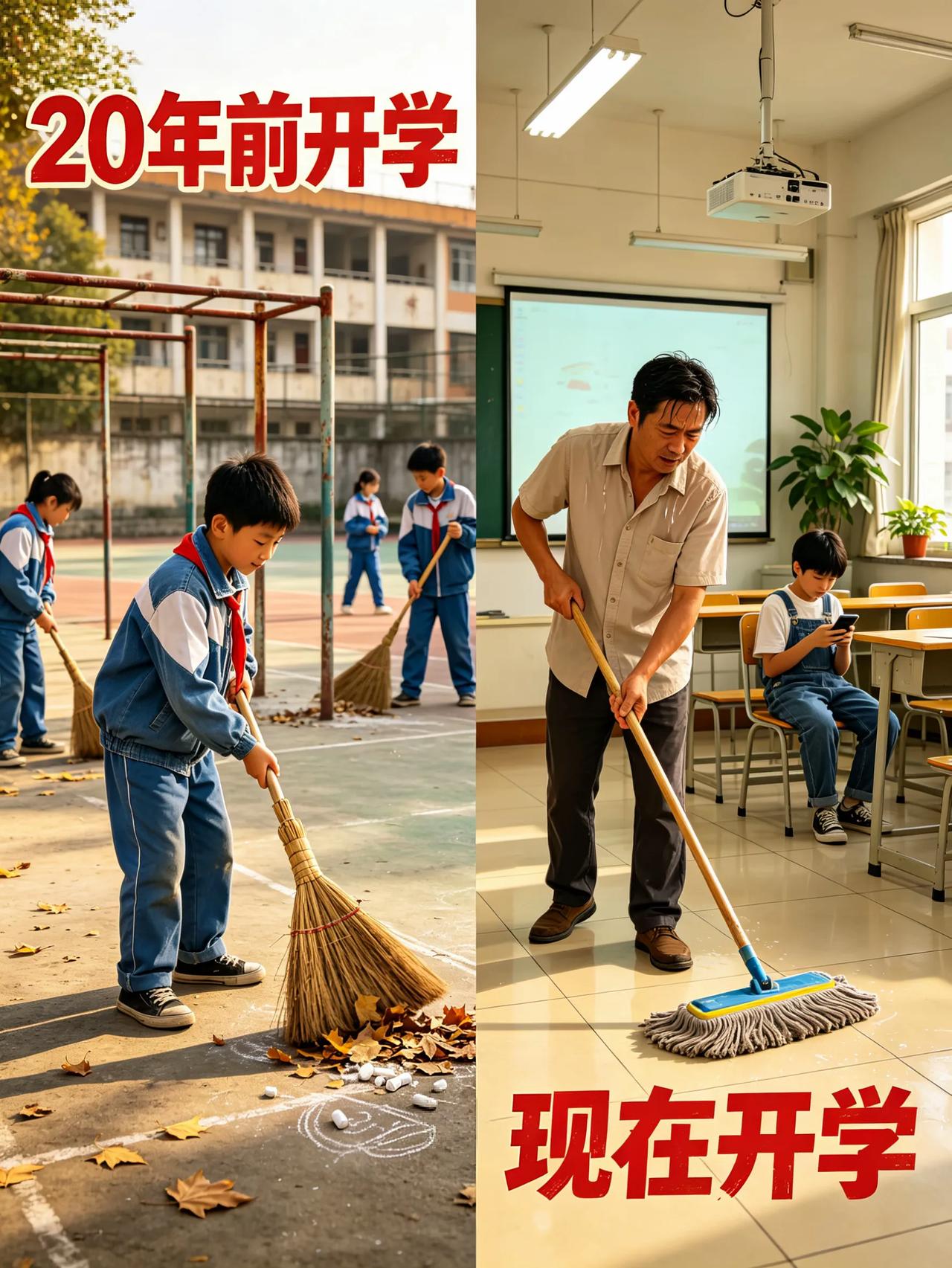 开学篇-时代变了！以前上学是娃吃苦，现在上学是家长渡劫😭
以前开学，是我们扛着