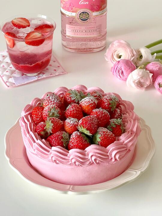春日浪漫蛋糕🍓草莓巴斯克🍰微醺草莓酒🍹