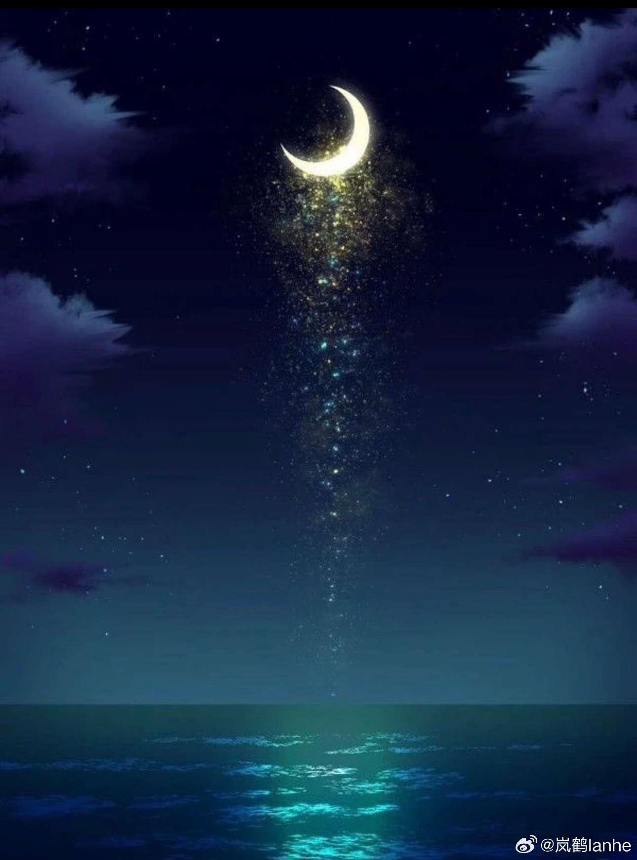 晚安  hyr晚安﻿ ﻿ 愿这温柔夜色，包裹所有疲惫。大海在沉睡，我也要在这静谧